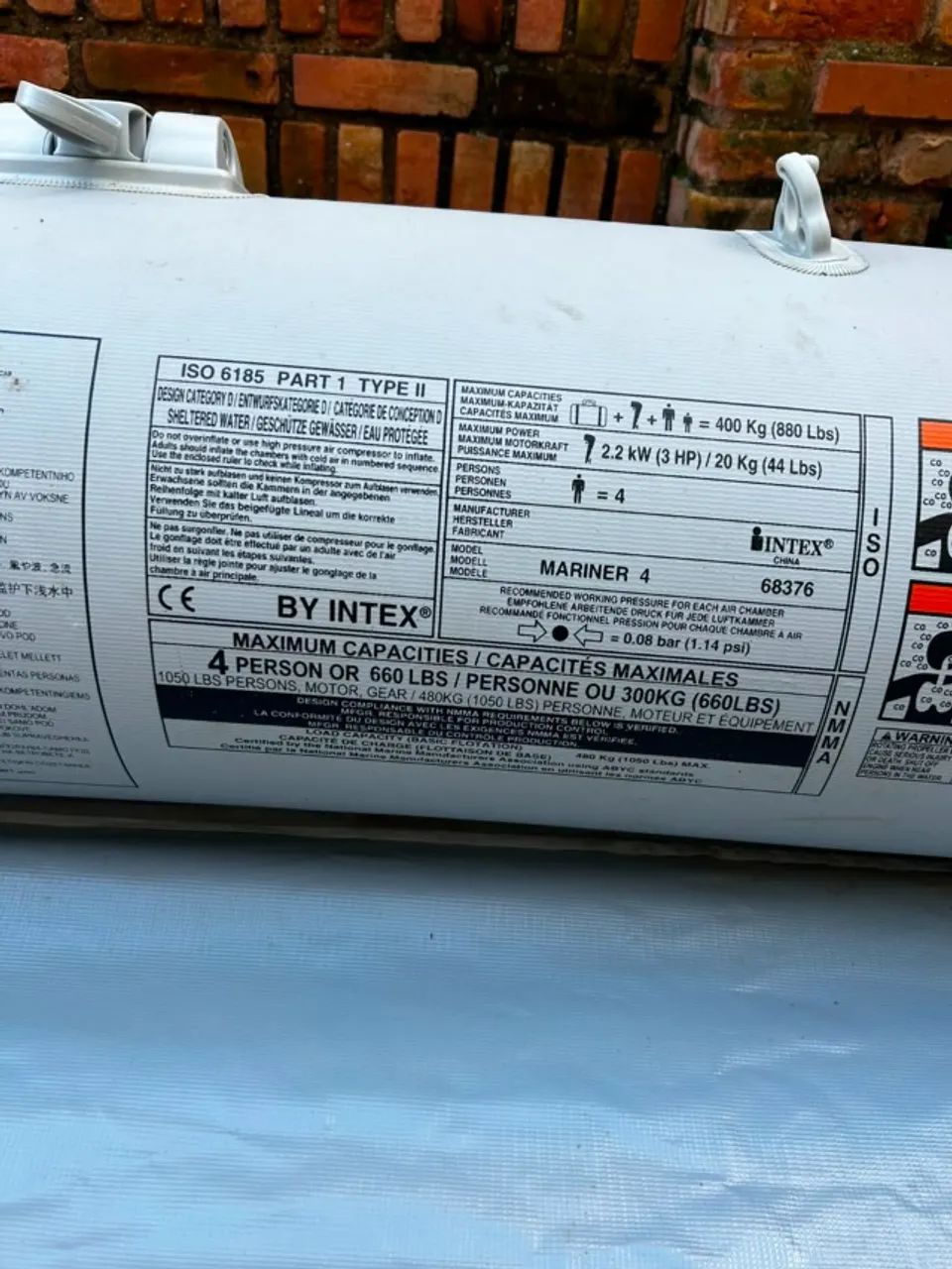 BOTE INFL ÁVEL INTEX MARINER 4 - Foto 2
