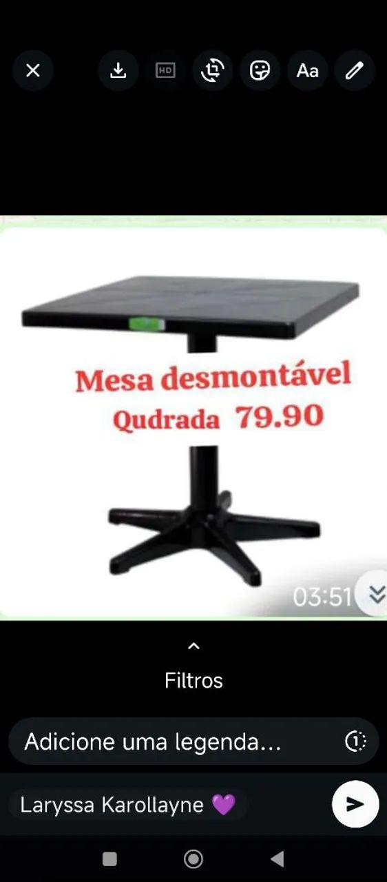 Foldable round table and TB has a square shape466451147281541121