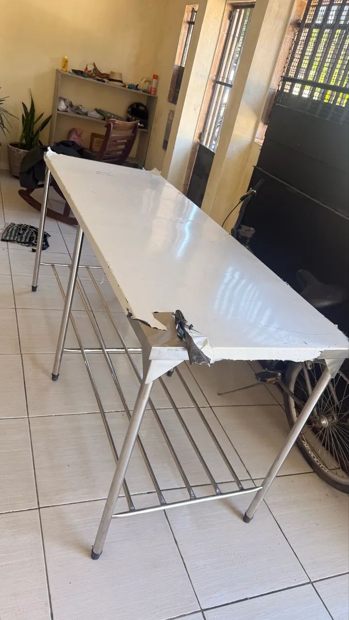 Mesa balcão de inox 1.90x70 - Foto 2