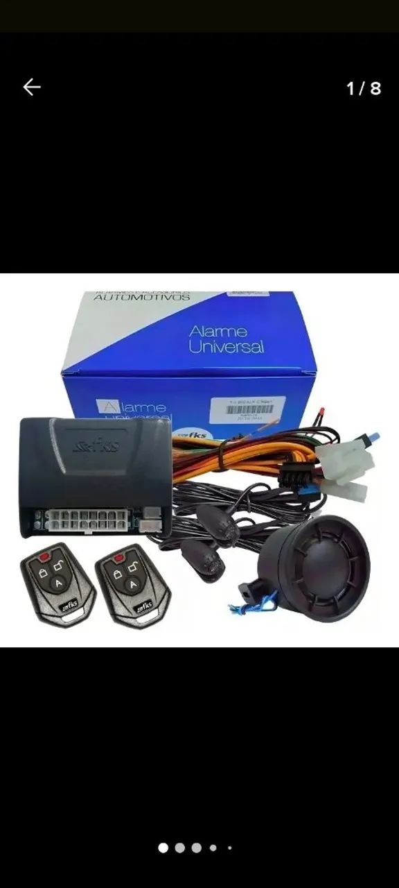Alarmes apart de 199.00 temos também/trava e vidros elétricos etc.. - Foto 2