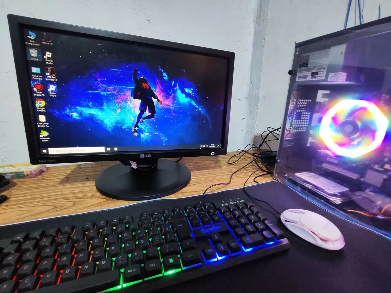 PC Gamer Completo RGB Mousepad colorido - Foto 5