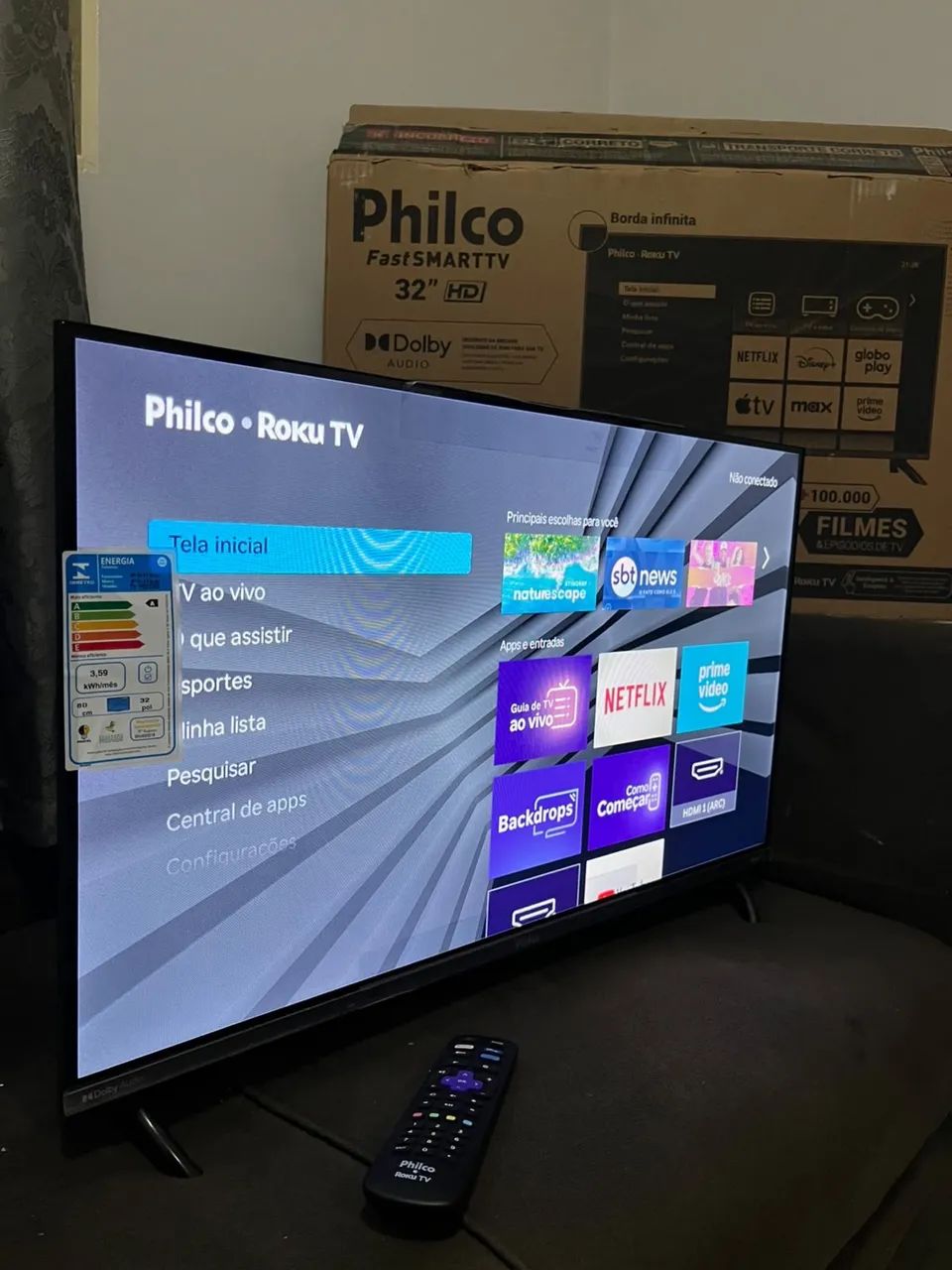 Tv Smart Philco 32 polegadas borda infinita - Foto 3