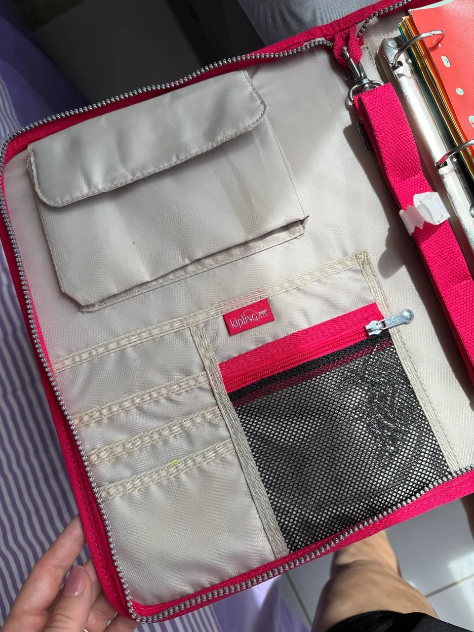 Fichário Rosa pink KIPLING  - Foto 5