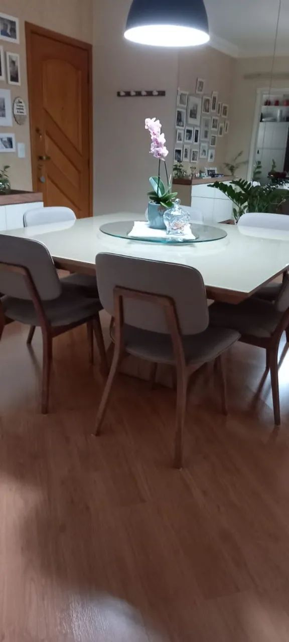 Mesa jantar quadrada com 6 cadeiras - Foto 2