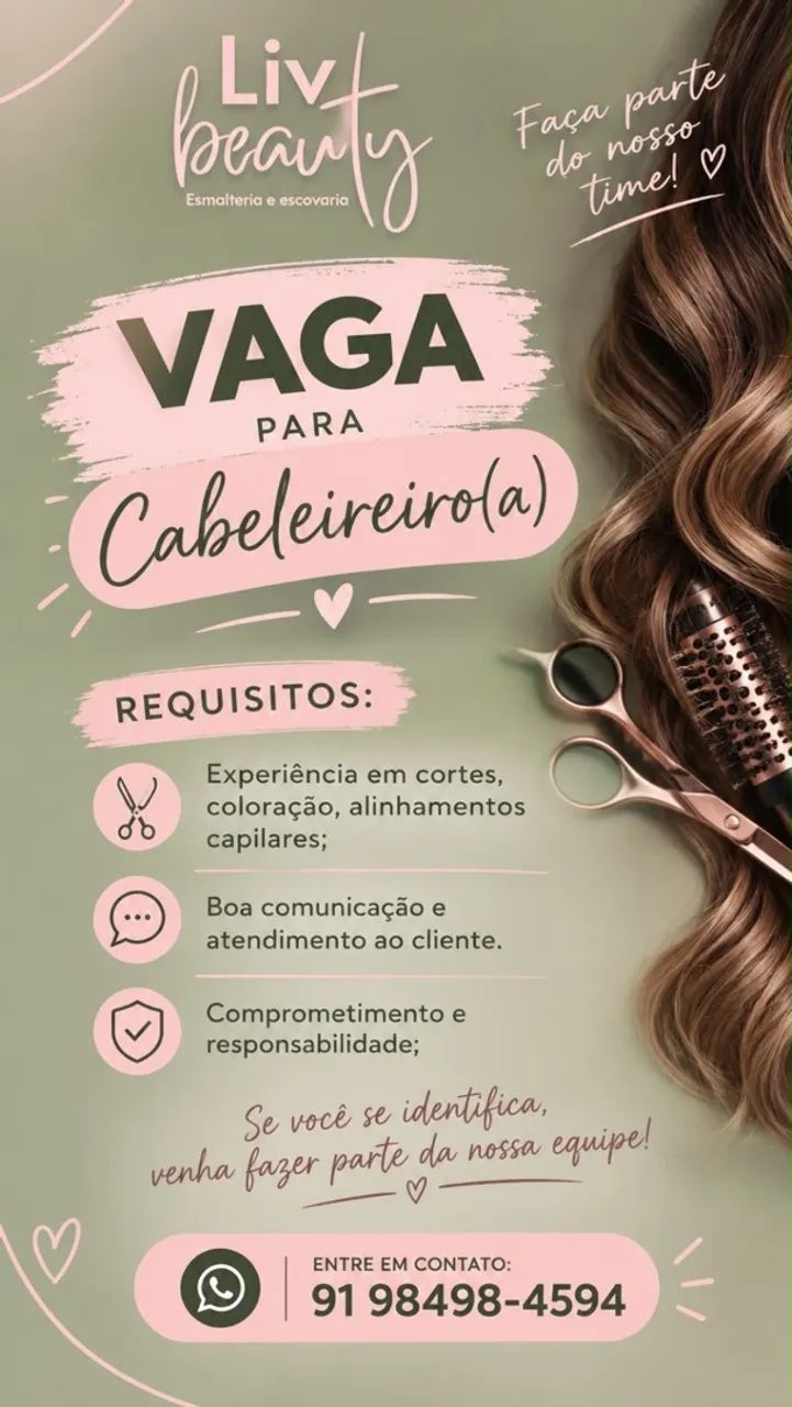 Vaga Cabeleiro (a) 