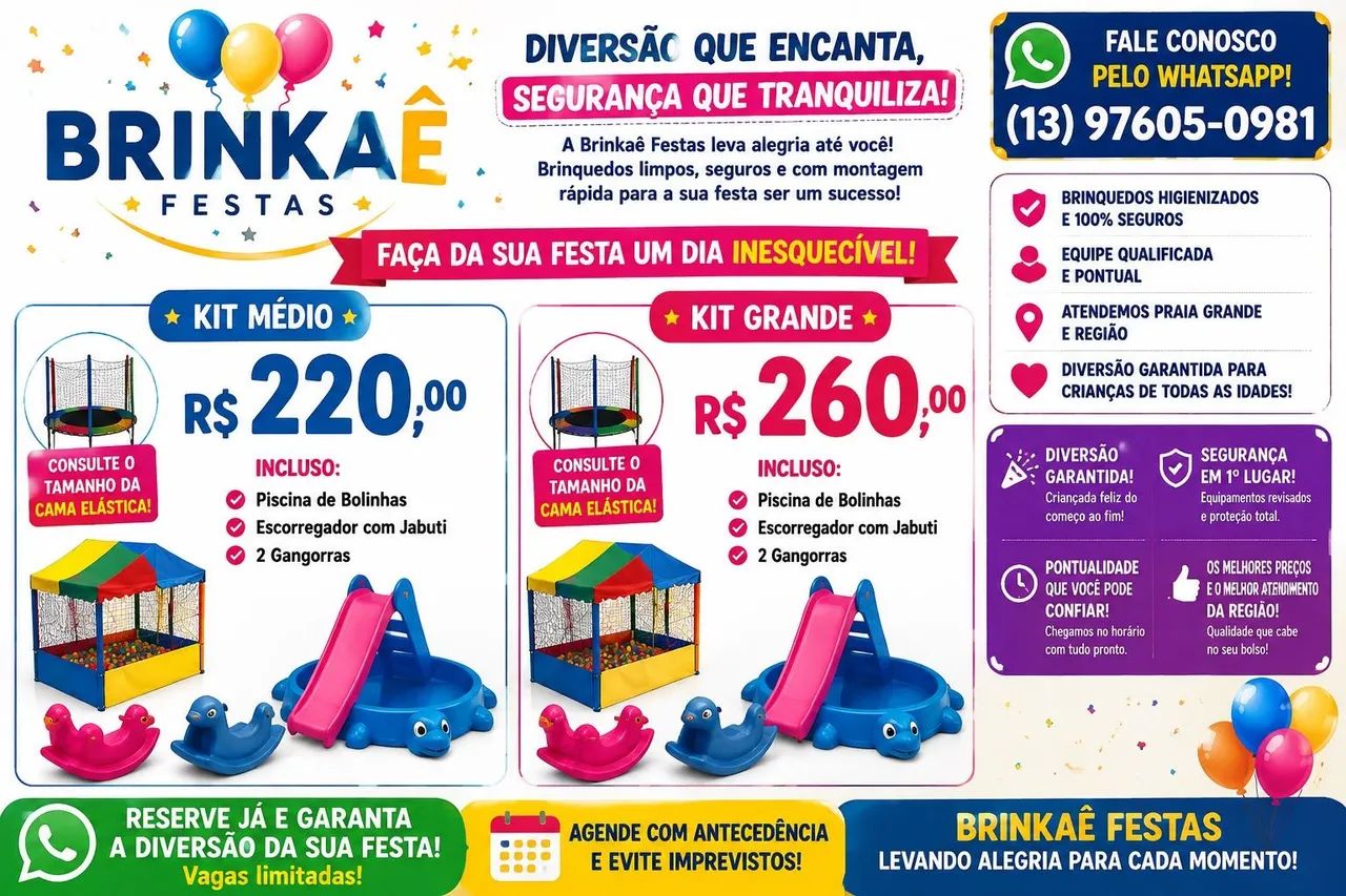 Aluga-se brinquedos para festas e eventos 