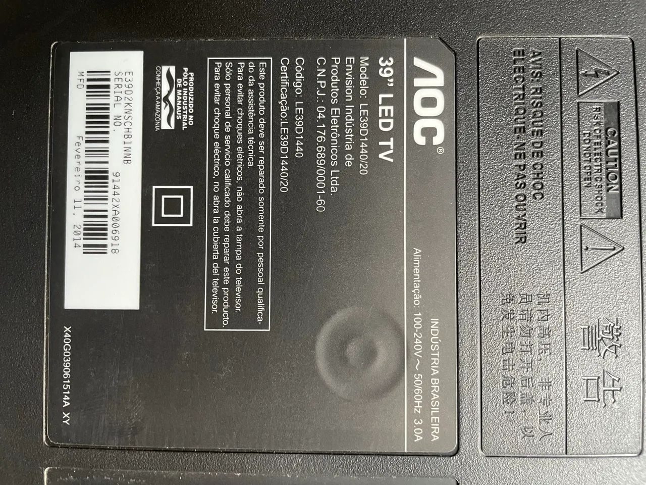 Vendo televisão oac 39 polegadas, com defeito  - Foto 2