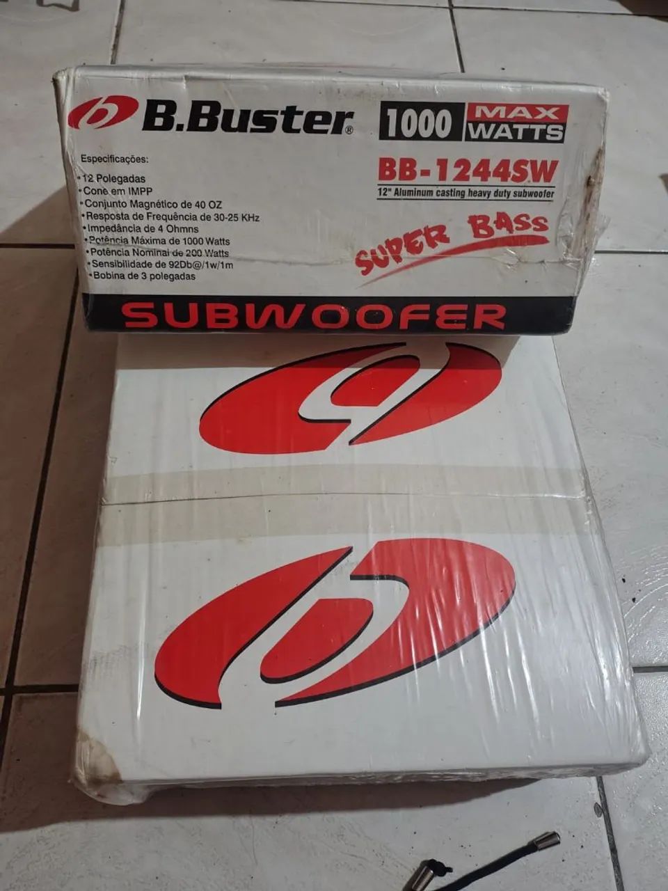 Subwoofers B.Buster BB-1244SW de 12 polegadas,  LACRADOS