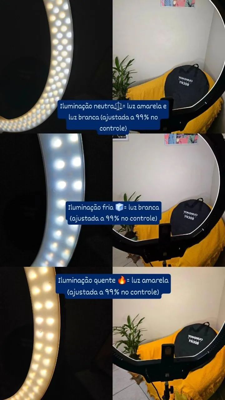 Ring Light com Tripé  - Foto 5