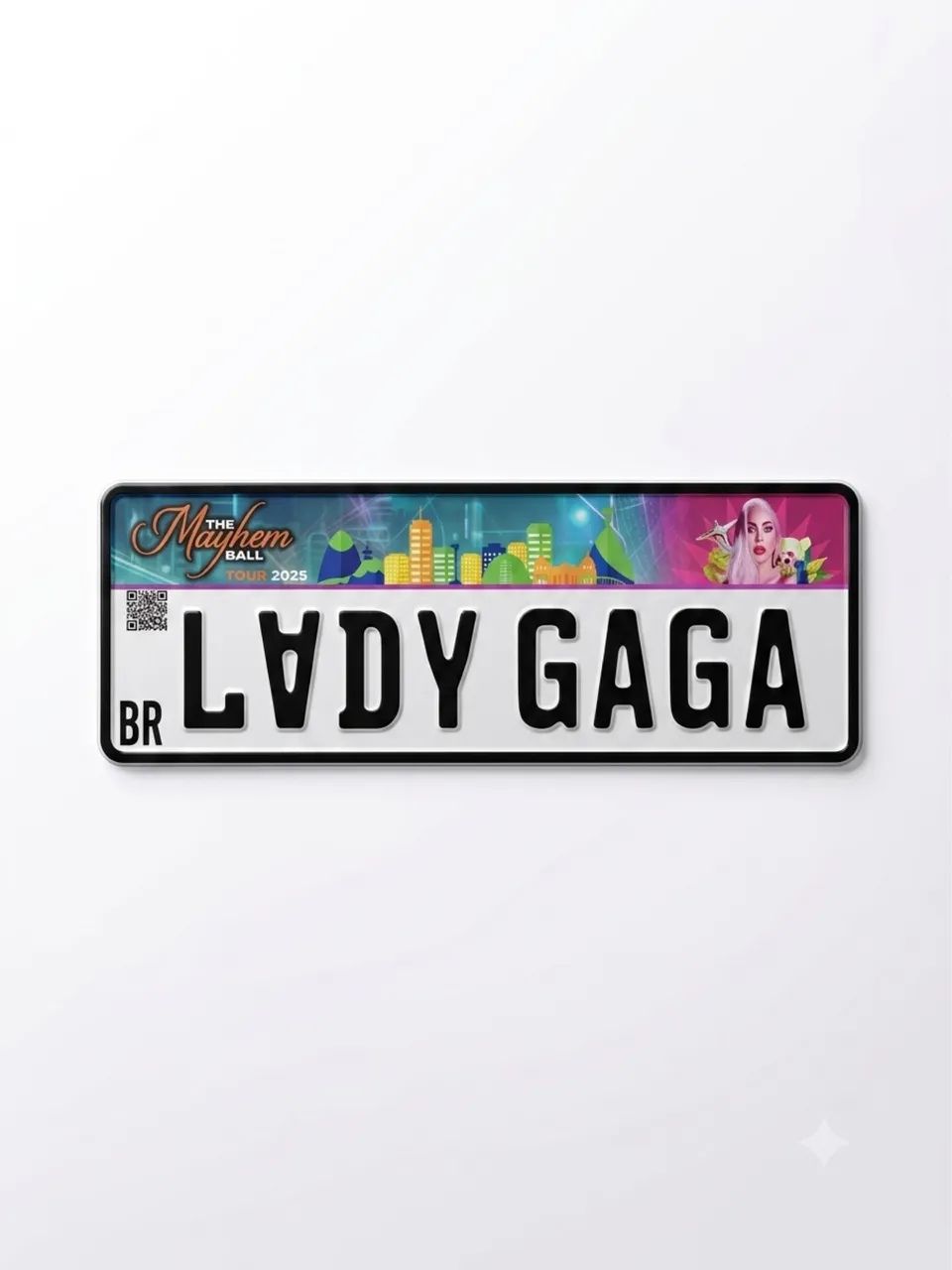 Placa Lady Gaga Mayhem Ball Tour 2025