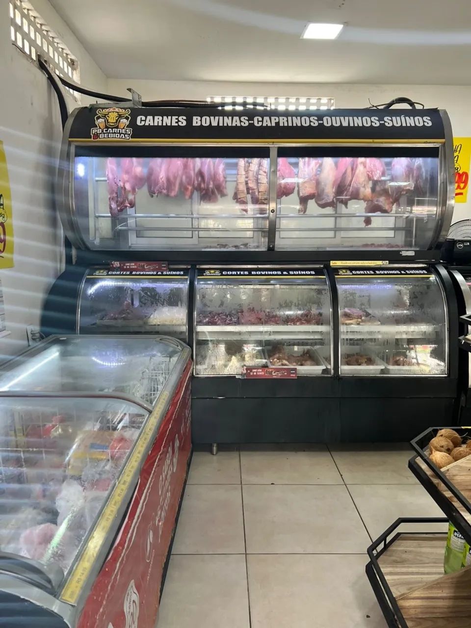 Balcão expositor de carnes 