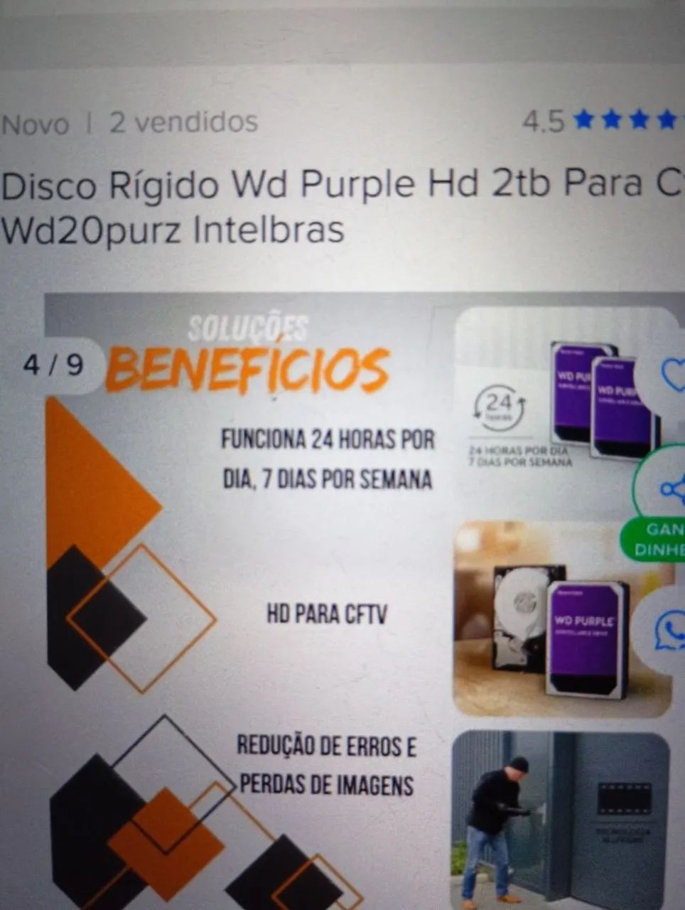 Disco Rígido HD Intelbras 2TB Novo451035906840340481