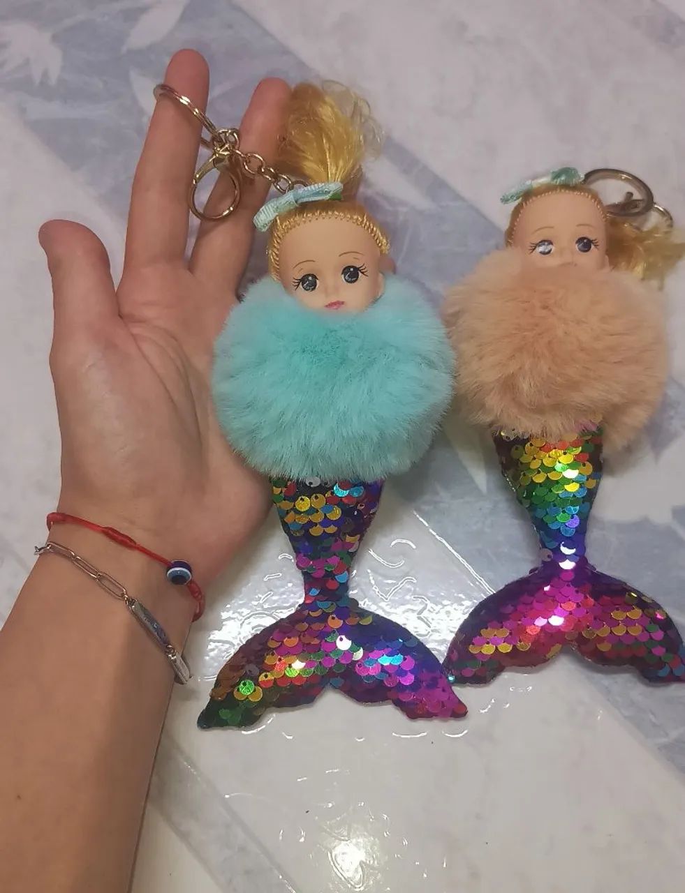 2 Chaveiros Boneca Sereia  - Foto 2
