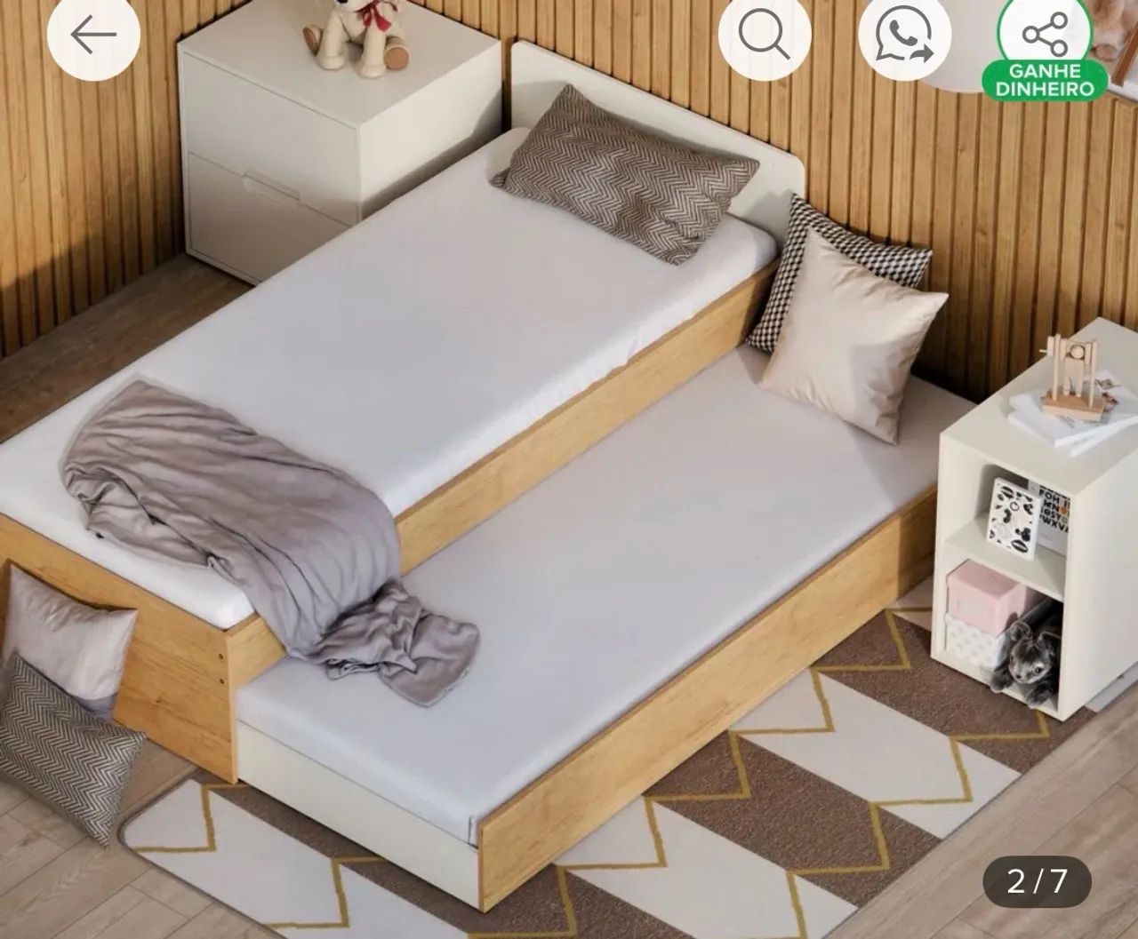 Cama com trocador  - Foto 2