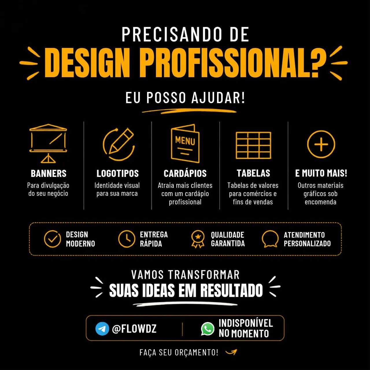 DESIGNER GRÁFICO | BANNERS | LOGOS | TABELAS | CARDÁPIOS | POST | ETC... - Foto 2