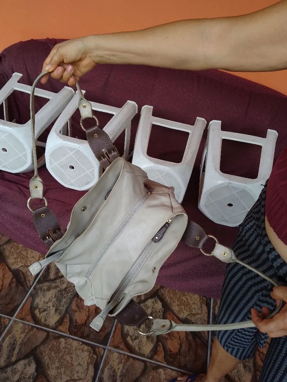 Bolsa Couro Fino - Foto 5