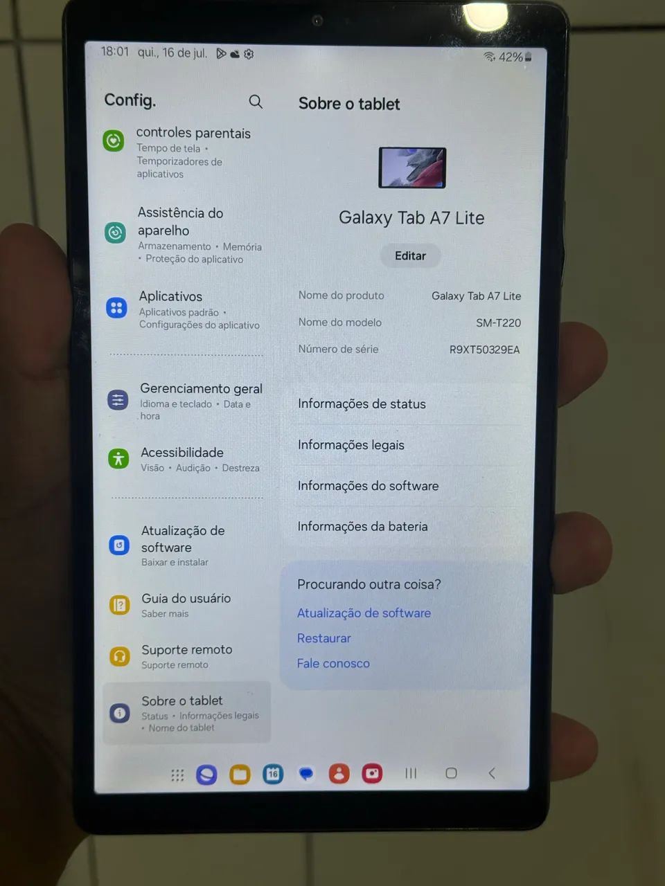 Tablet Samsung Galaxy Tab A7 Lite - Foto 5