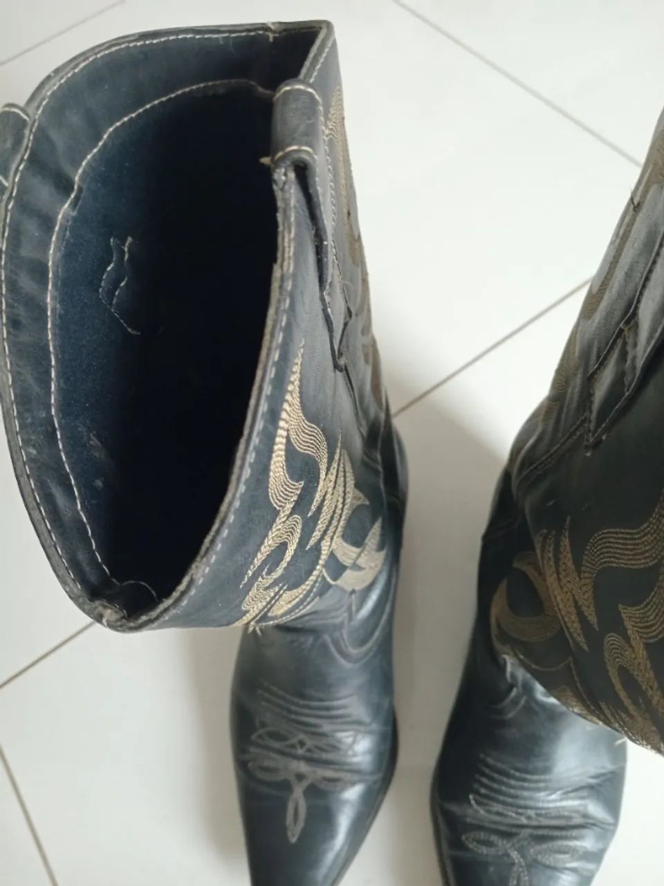 Bota Boiadeira Couro n°37  - Foto 2