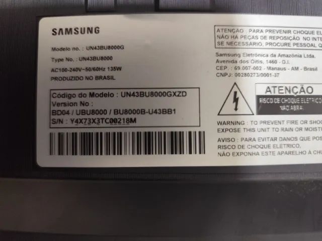 Smart TV LED 43" Samsung Crystal