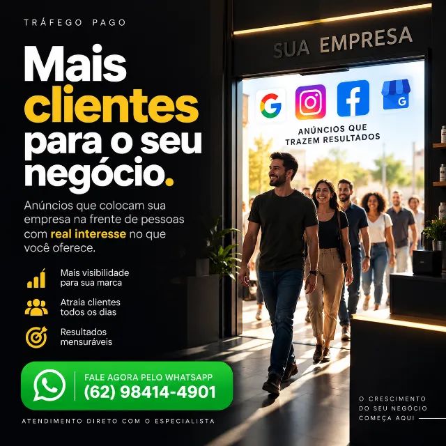 Tráfego Pago para Empresas | Mais Clientes pelo WhatsApp 