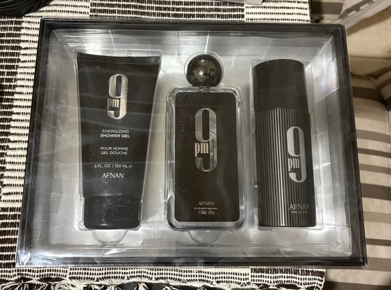 Kit Perfume+Desodorante+Gel AFNAN 9PM