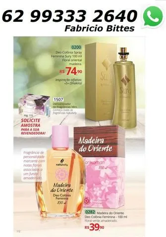 Colônia Feminina Floral do Oriente 100 ml