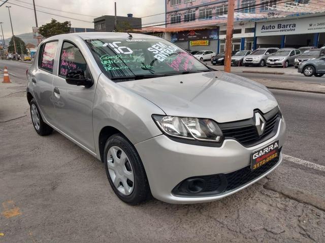 SANDERO 2016 ent: 0 + 990,00 gnv pronta entrega