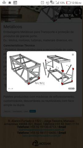 Estrutura/gaiola para transporte de moto