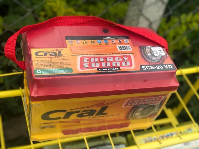 Bateria Cral SOM 80 amperes - Foto 3