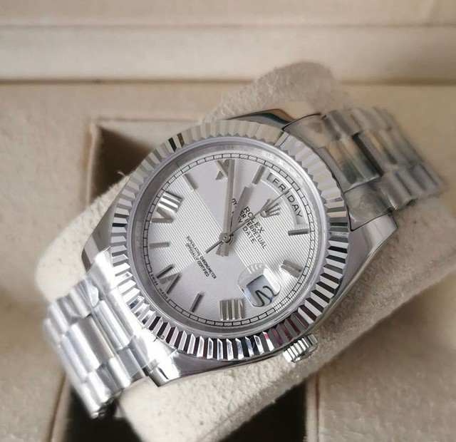 Relógio Rolex DayDate Presidente Prata 41mm - Foto 3