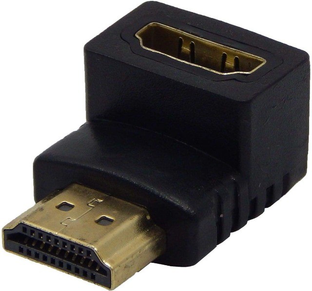 Adaptador Hdmi 90 Graus Em L Macho X Fêmea 1.4 P/ Tv Parede - 942