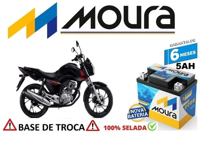 Bateria Moura 5Ah Honda Fan 2021