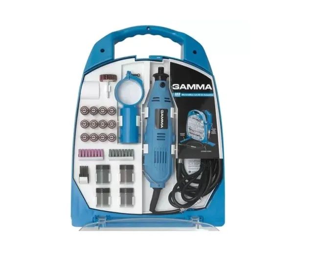 Micro Retífica 130W com 252 acessórios G19502 Gamma