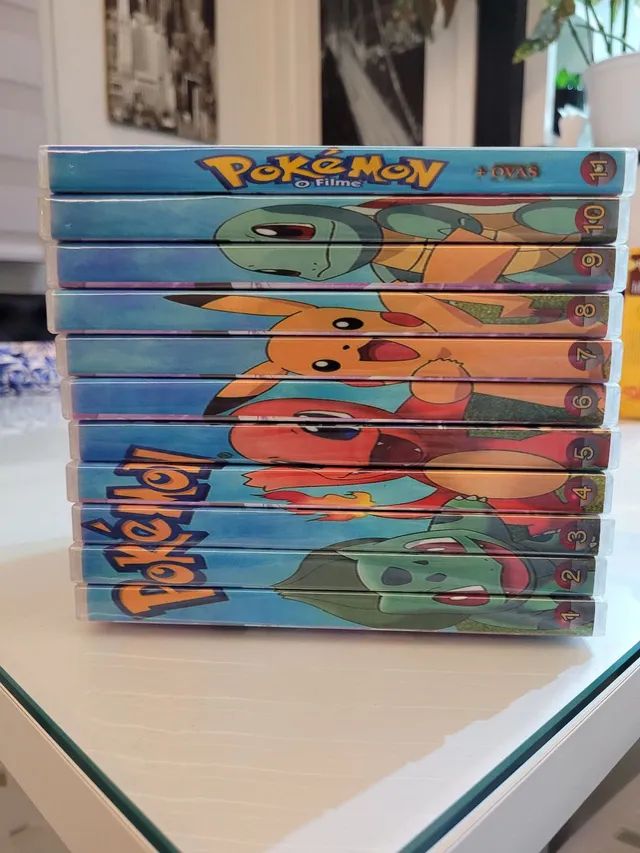 Pokemon box com todas as temporadas do anime 11 dvds - CDs, DVDs