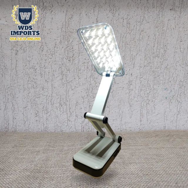 Luminária Luz De Mesa Articulável