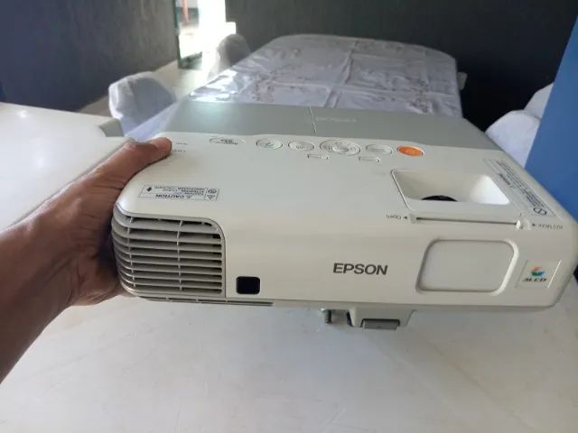 Retroprojetor Epson e Kit Tela De Projeção Manual Retrátil Multilaser 180x180cm - Foto 4