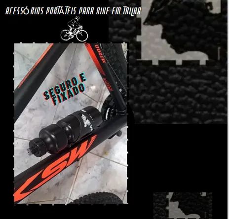 Garrafa para Bicicleta 750ml,Acompanha Suporte
