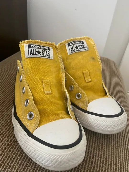 All star amarelo tamanho 35  - Foto 3
