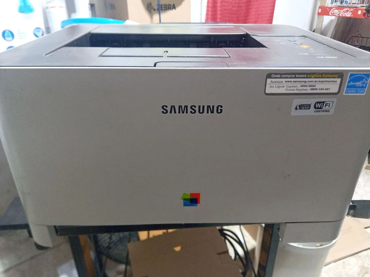 Vendo impressora a laser Samsung CLP 365w com defeito por  300 reais
