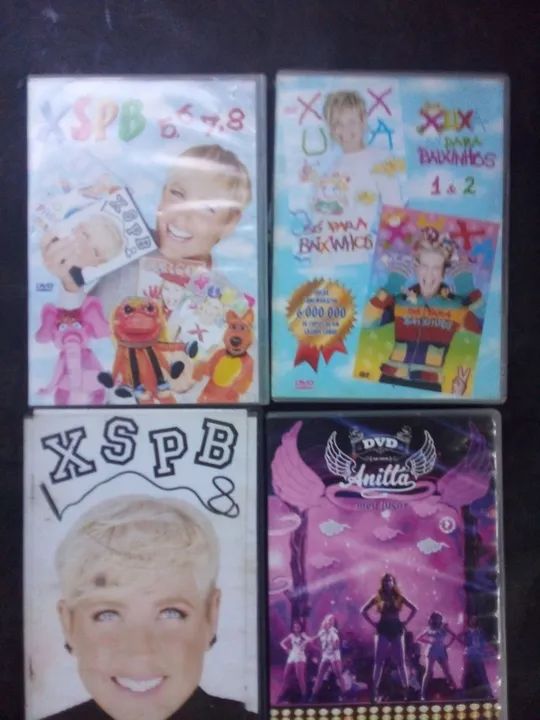 Xuxa and Anitta DVDs, $20.00 Each64750970275075120