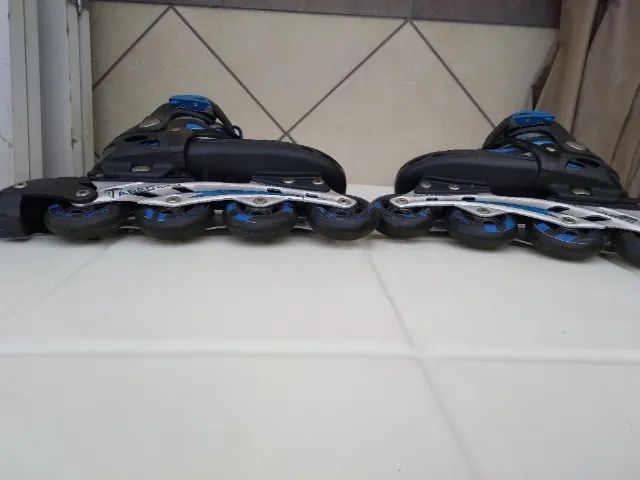 Patins In Line Oxer Aluminum Regulável 32/35 Bra (Usado) - Foto 6
