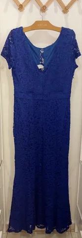 Vestido Formatura Azul Plus Size