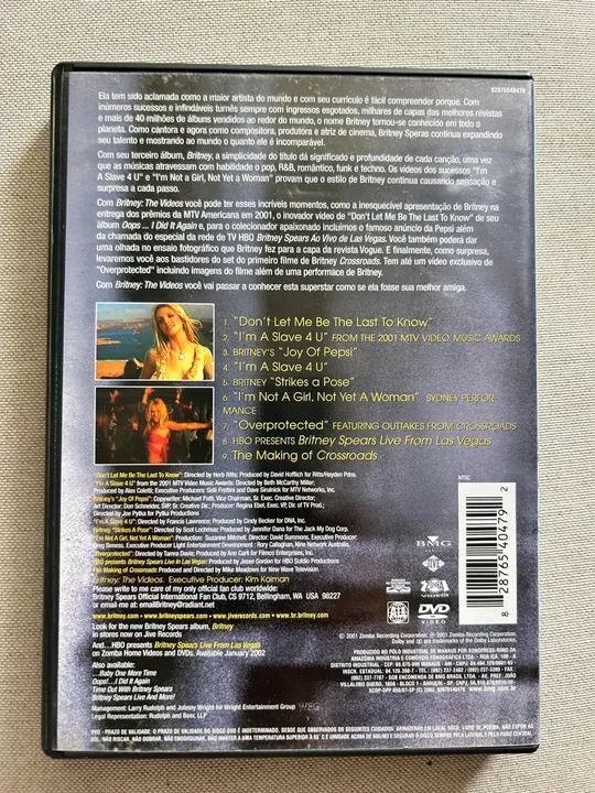 DVD Britney Spears - Britney The Videos - Foto 3