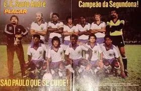 Camisa do Santo André, Penalty tam 10- Branca c/ riscas azuis , 1981 , campeão 2a div. - Foto 4