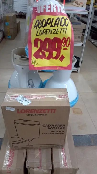 Caixa vaso sanitário acoplando Lorenzetti - Nov