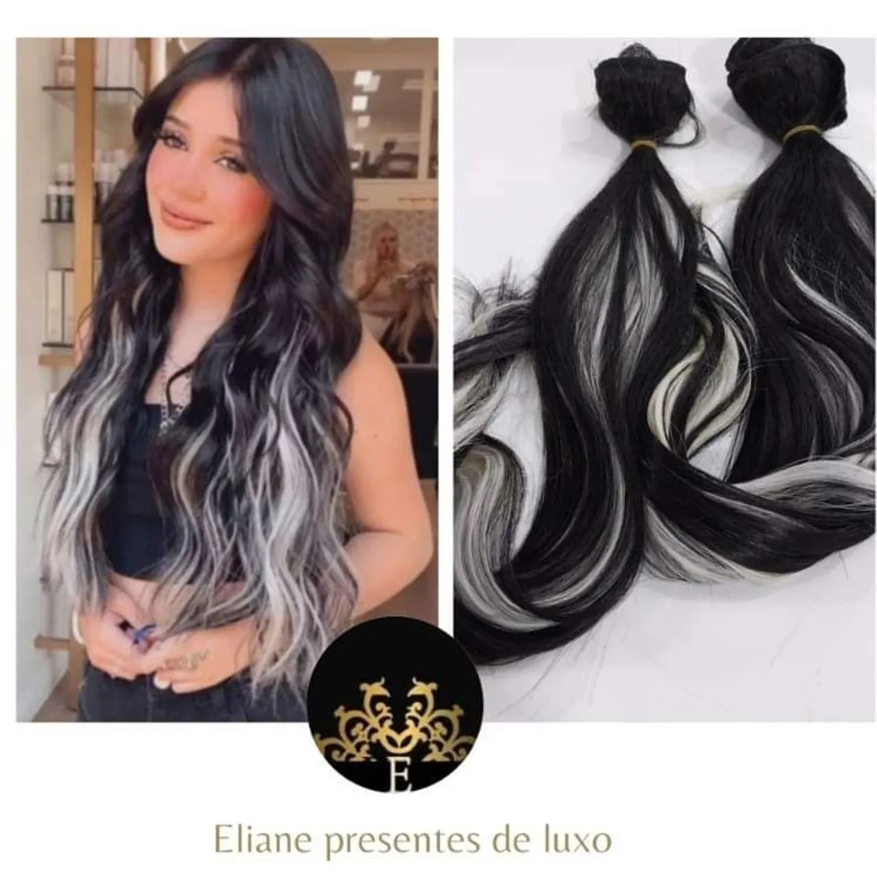 2 Telas duplas e cheias de cabelo bio humano no tic tcs .