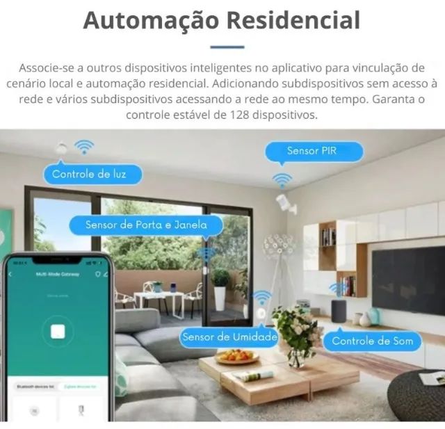 Hub Multimodo Gateway Wifi + Bluetooth + Zigbee Tuya Arduino Automação COD-AM548 - Foto 2