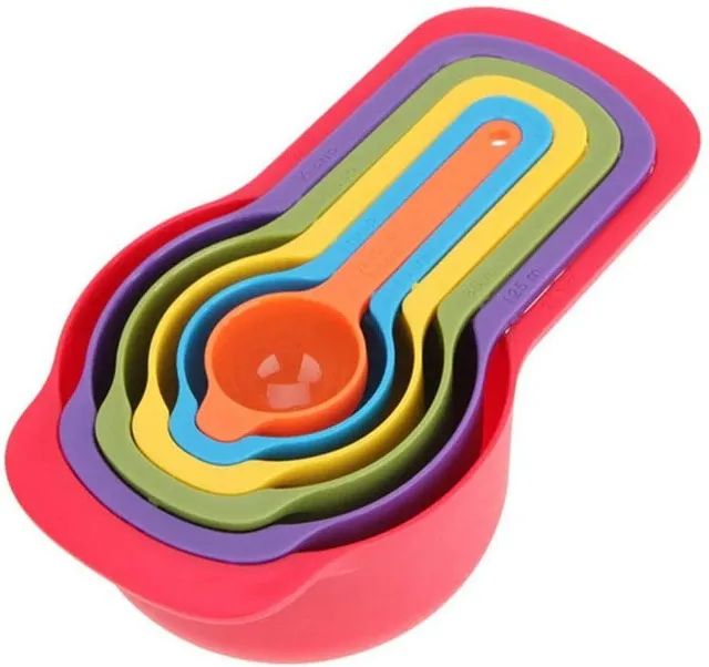 Conjunto 6 Medidores Para Culinária Coloridos E Encaixáveis - Foto 3