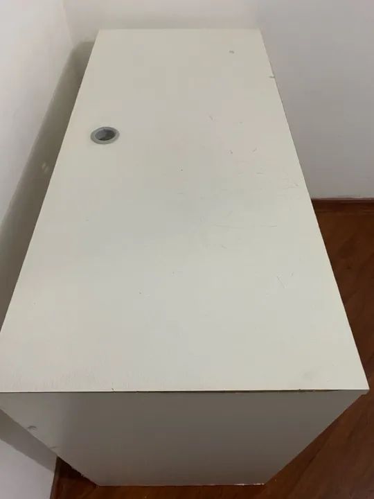 Escrivaninha Branca com 2 Gavetas - Foto 4