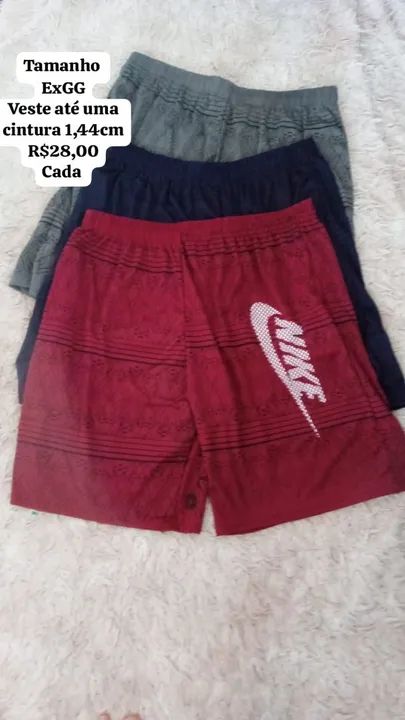 Shorts masculino EXGG em malha e em Tactel com bolso lateral e traseiro  - Foto 2